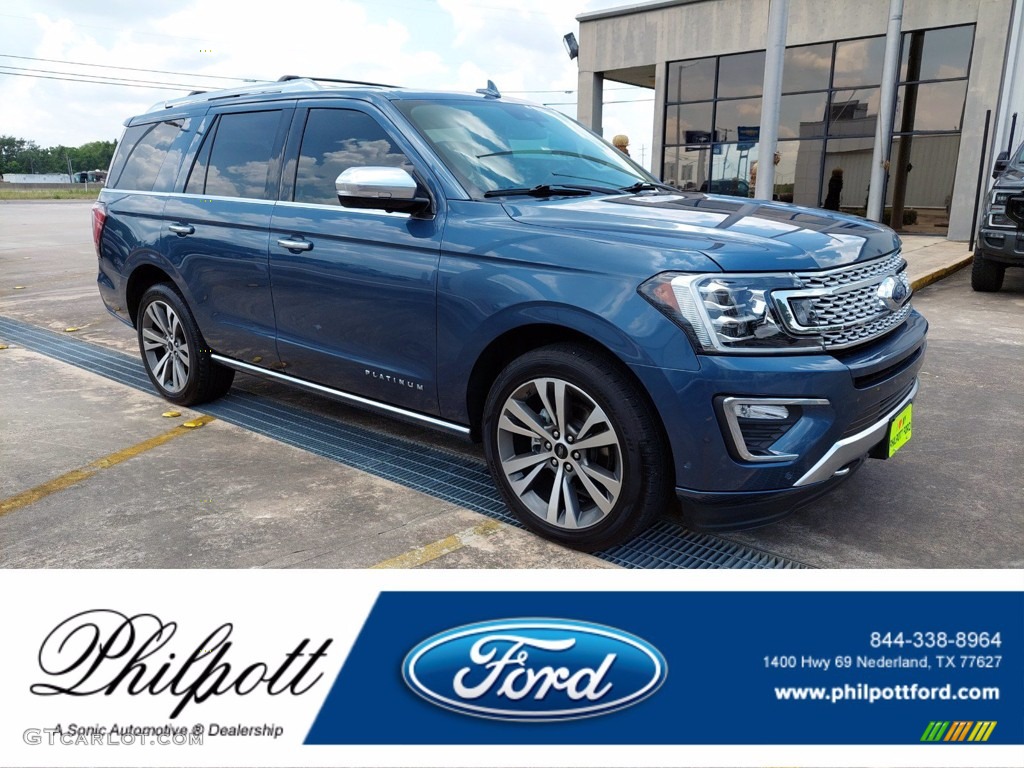 2020 Expedition Platinum 4x4 - Blue / Medium Soft Ceramic photo #1