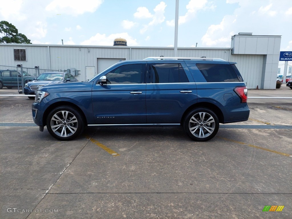 Blue 2020 Ford Expedition Platinum 4x4 Exterior Photo #142261235