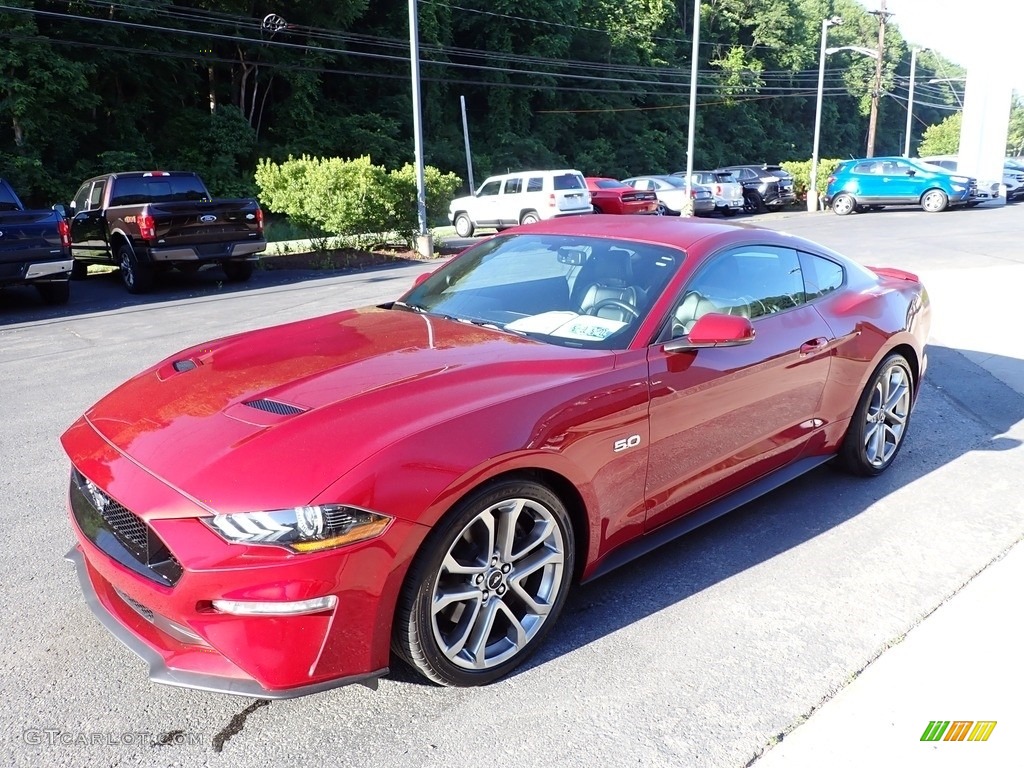 Ruby Red 2019 Ford Mustang GT Premium Fastback Exterior Photo #142261649