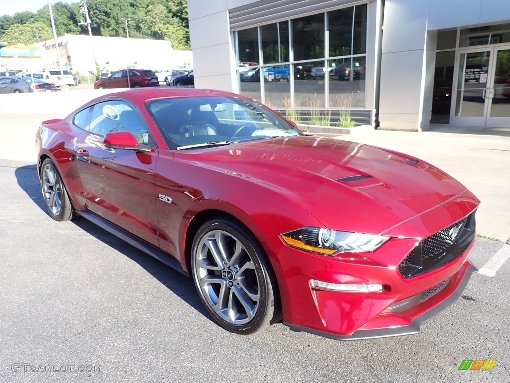 Ruby Red 2019 Ford Mustang GT Premium Fastback Exterior Photo #142261673
