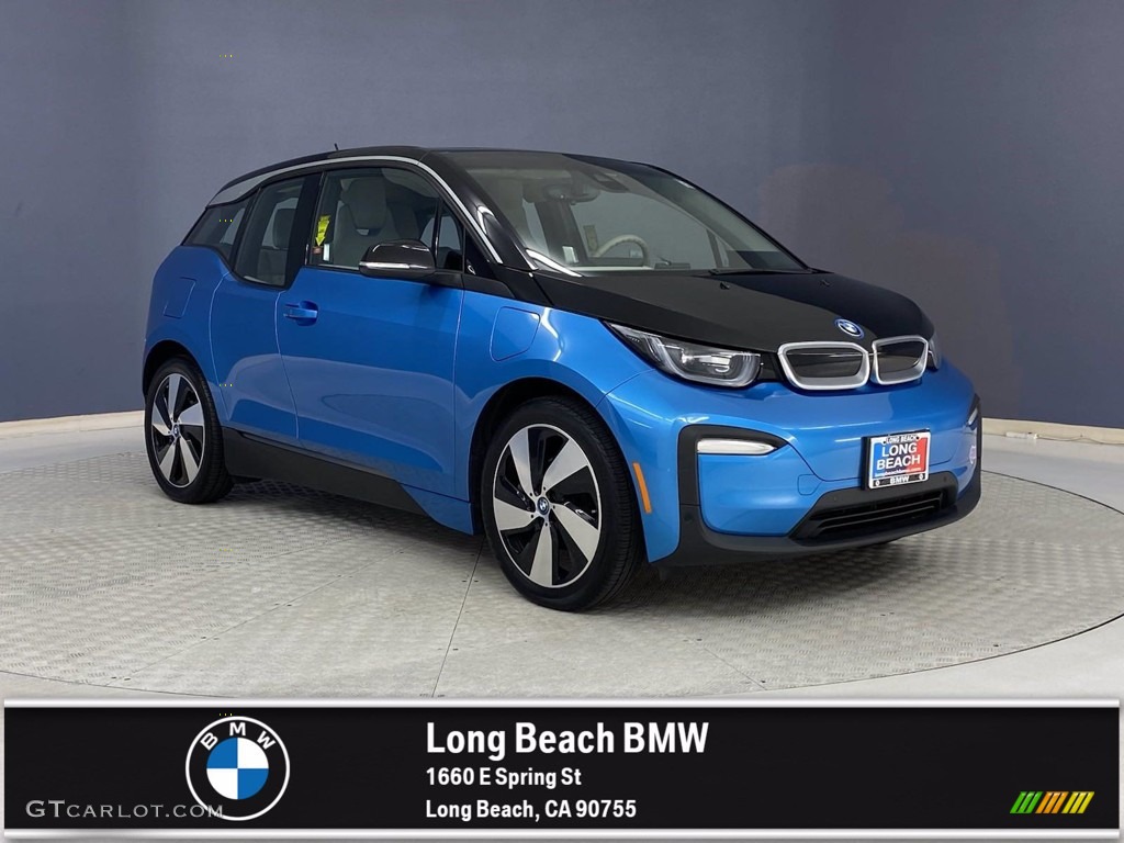 2018 i3 with Range Extender - Protonic Blue Metallic / Mega Carum Spice Grey photo #1