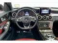 Cranberry Red/Black 2018 Mercedes-Benz C 300 Sedan Dashboard