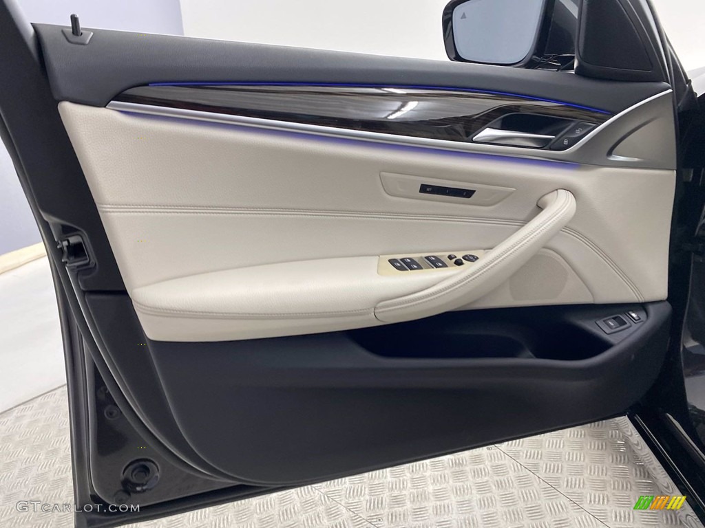 2018 5 Series 530e iPerfomance Sedan - Dark Graphite Metallic / Ivory White photo #13