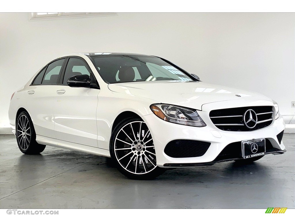 Polar White 2018 Mercedes-Benz C 300 Sedan Exterior Photo #142263923