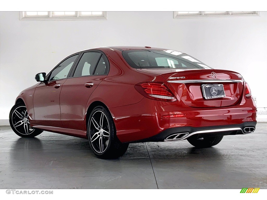 2018 E 43 AMG 4Matic Sedan - designo Cardinal Red Metallic / Nut Brown/Black photo #10