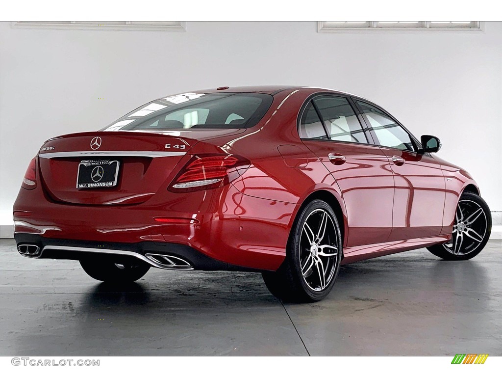 2018 E 43 AMG 4Matic Sedan - designo Cardinal Red Metallic / Nut Brown/Black photo #13