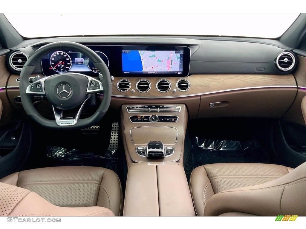 Nut Brown/Black Interior 2018 Mercedes-Benz E 43 AMG 4Matic Sedan Photo #142264028