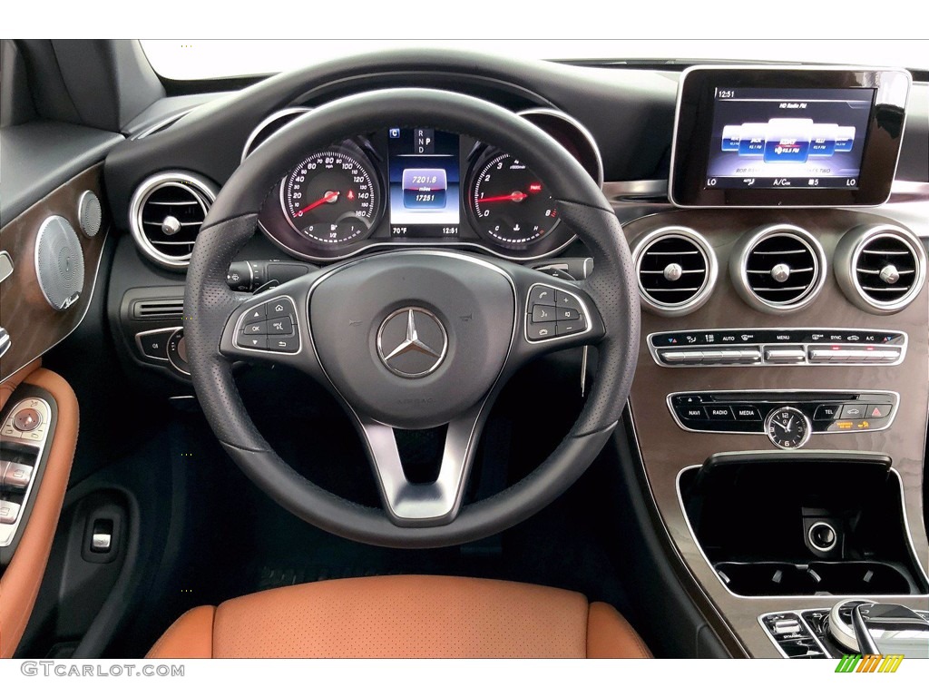 2018 Mercedes-Benz C 300 Cabriolet Saddle Brown/Black Dashboard Photo #142264514