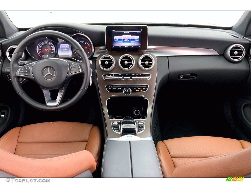 2018 Mercedes-Benz C 300 Cabriolet Saddle Brown/Black Dashboard Photo #142264812