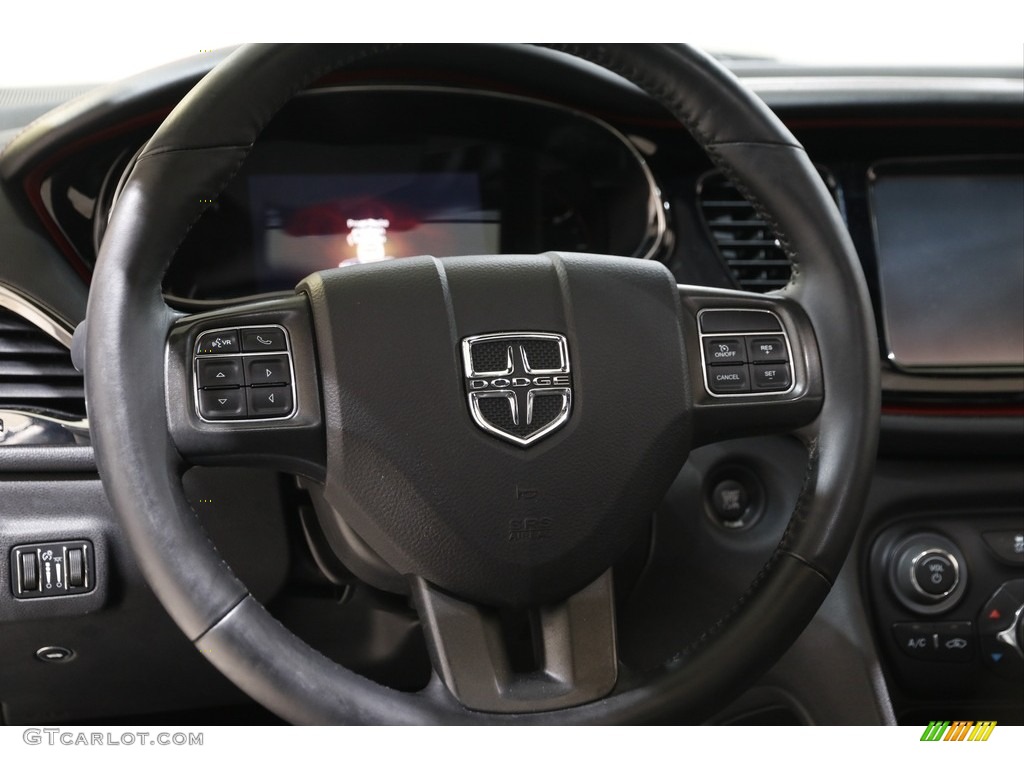 2015 Dart GT - Pitch Black / Black/Ruby Red Accent Stitching photo #7
