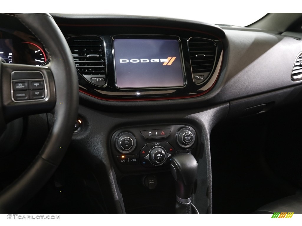 2015 Dart GT - Pitch Black / Black/Ruby Red Accent Stitching photo #9