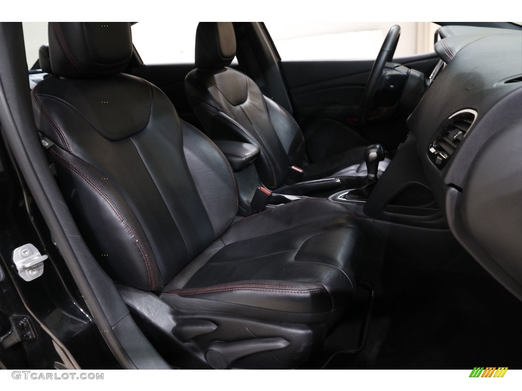 2015 Dart GT - Pitch Black / Black/Ruby Red Accent Stitching photo #16