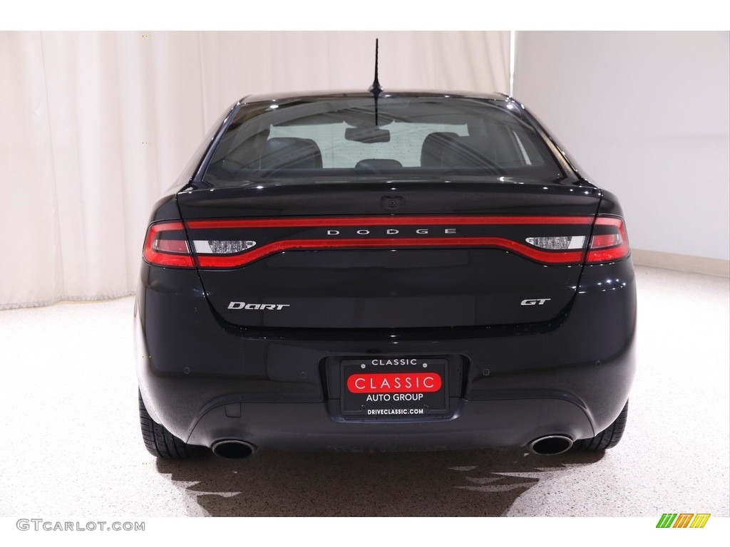 2015 Dart GT - Pitch Black / Black/Ruby Red Accent Stitching photo #19