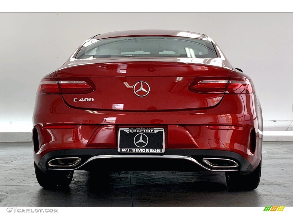 2018 E 400 Coupe - designo Cardinal Red Metallic / Macchiato Beige/Espresso Brown photo #3