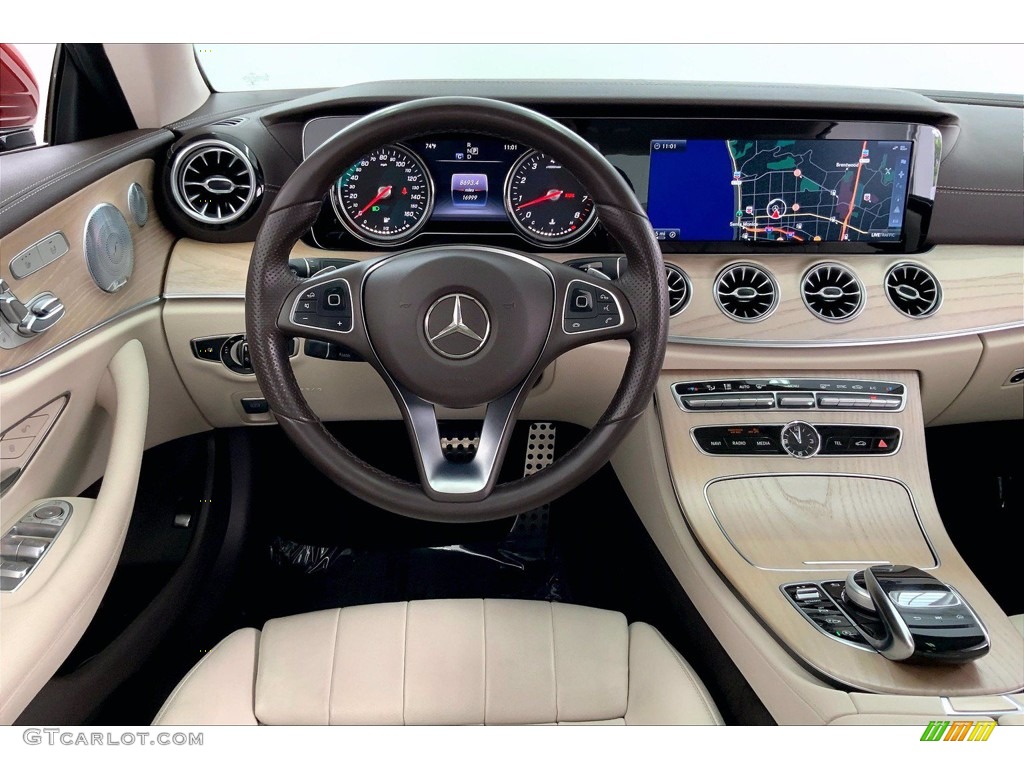 2018 E 400 Coupe - designo Cardinal Red Metallic / Macchiato Beige/Espresso Brown photo #4