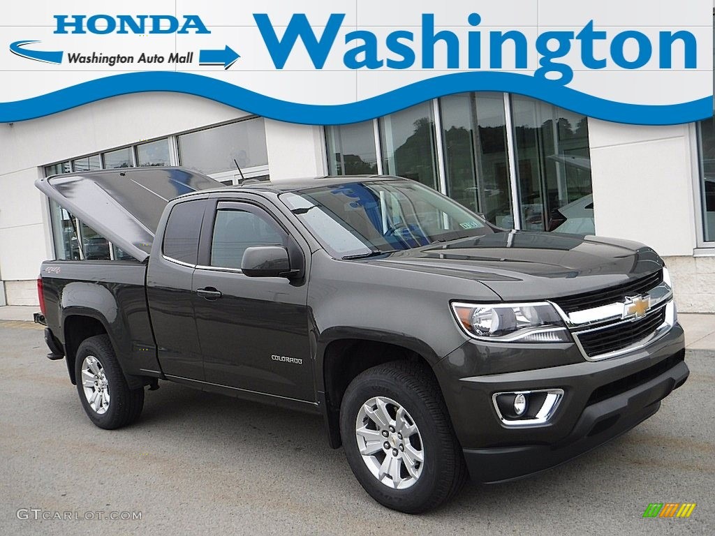 2018 Colorado LT Extended Cab 4x4 - Deepwood Green Metallic / Jet Black photo #1