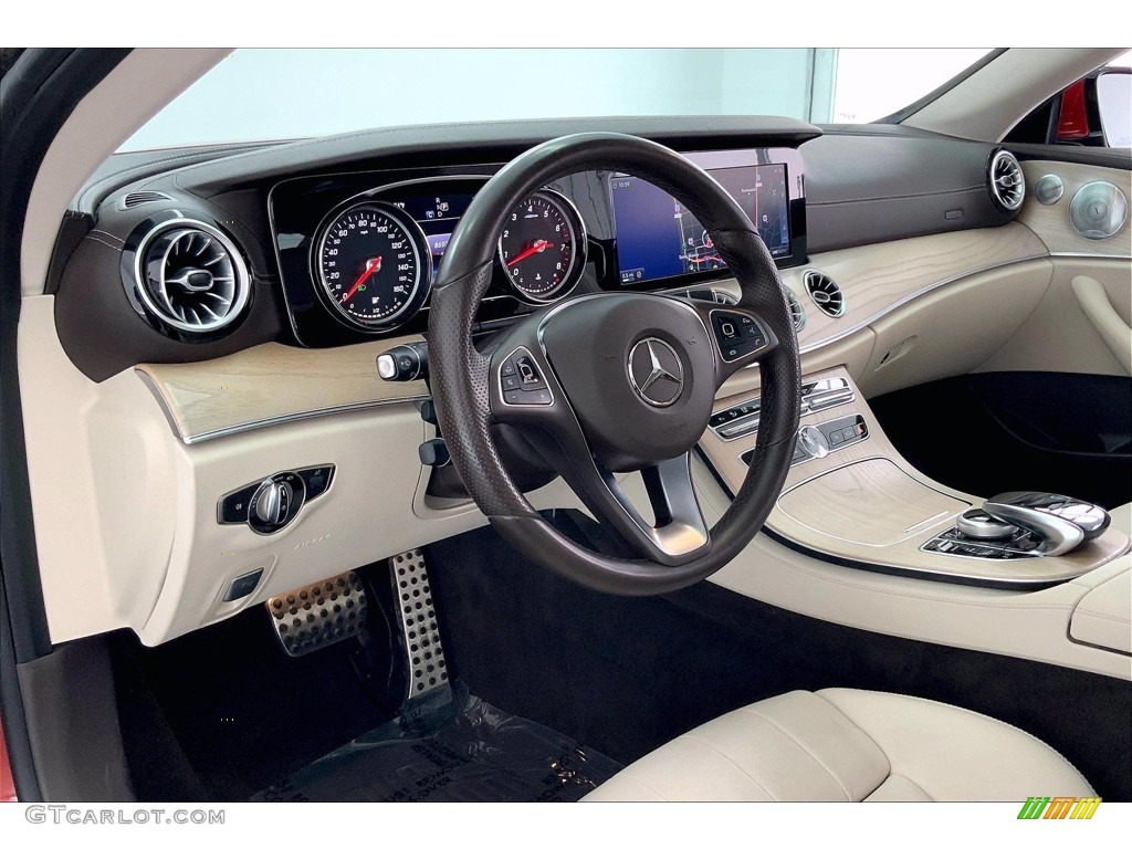 2018 E 400 Coupe - designo Cardinal Red Metallic / Macchiato Beige/Espresso Brown photo #14