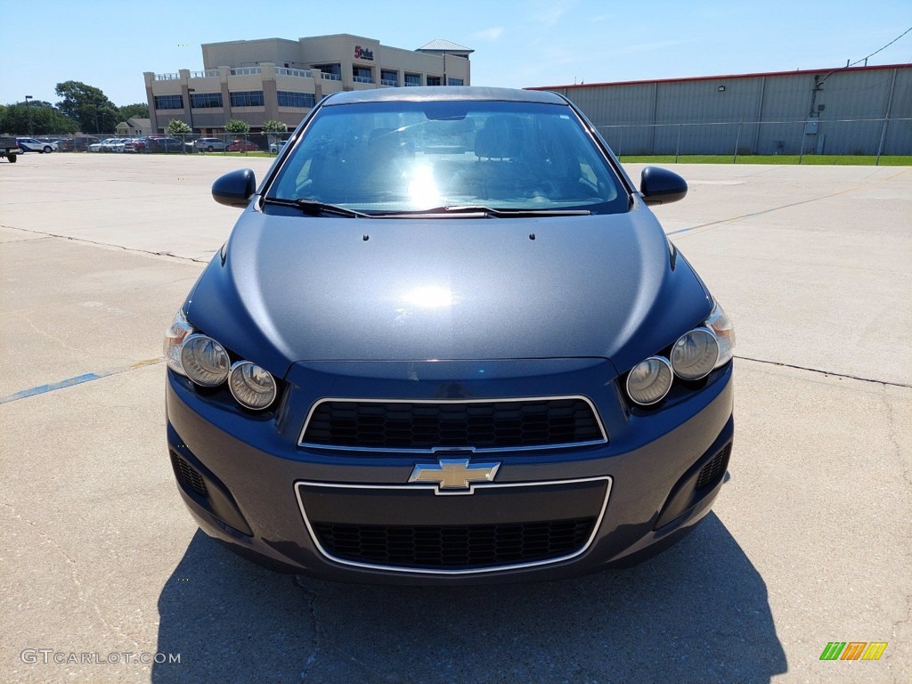 2012 Sonic LT Sedan - Cyber Gray Metallic / Jet Black/Dark Titanium photo #2