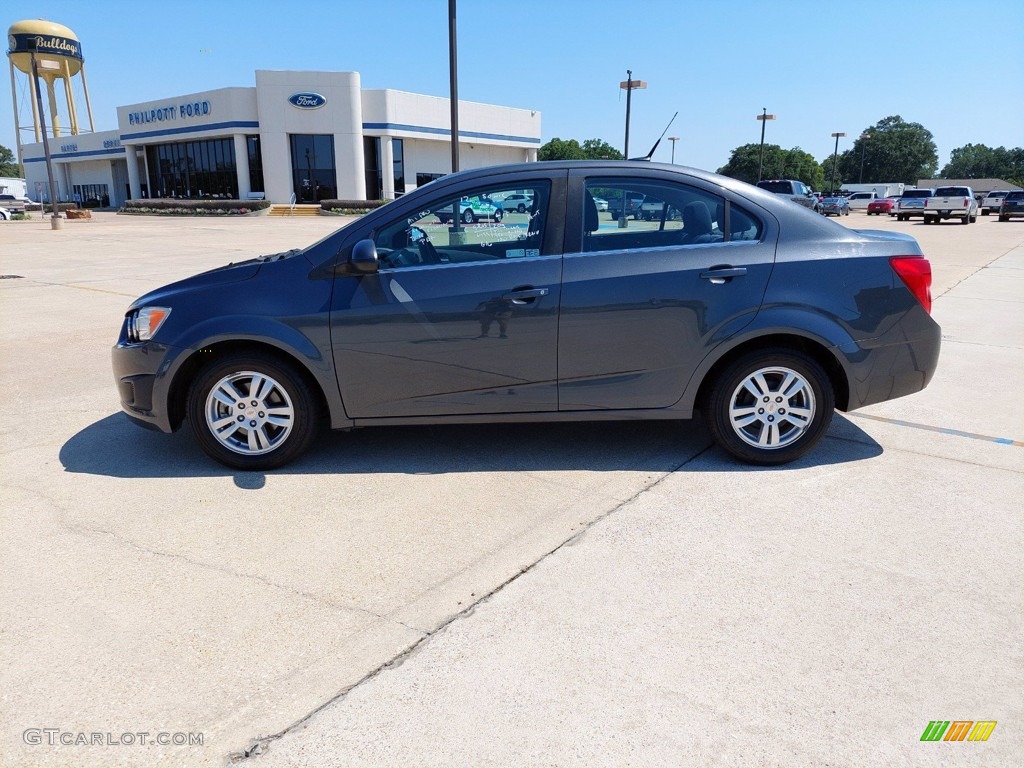 2012 Sonic LT Sedan - Cyber Gray Metallic / Jet Black/Dark Titanium photo #4