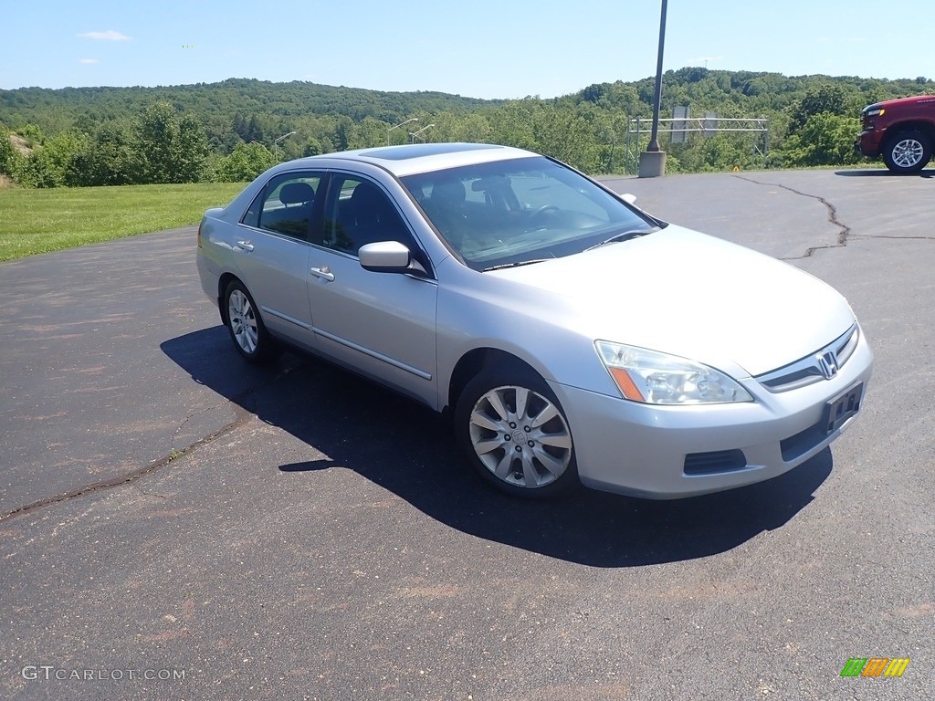2006 Accord LX V6 Sedan - Alabaster Silver Metallic / Gray photo #2