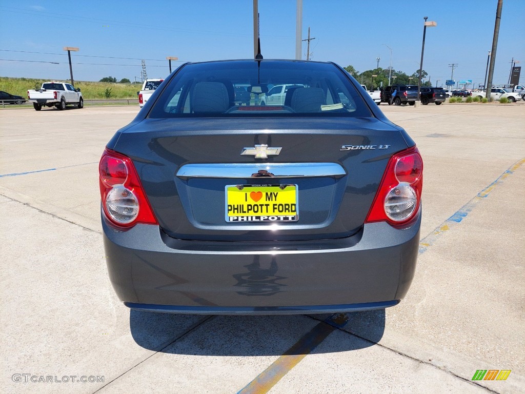 2012 Sonic LT Sedan - Cyber Gray Metallic / Jet Black/Dark Titanium photo #6