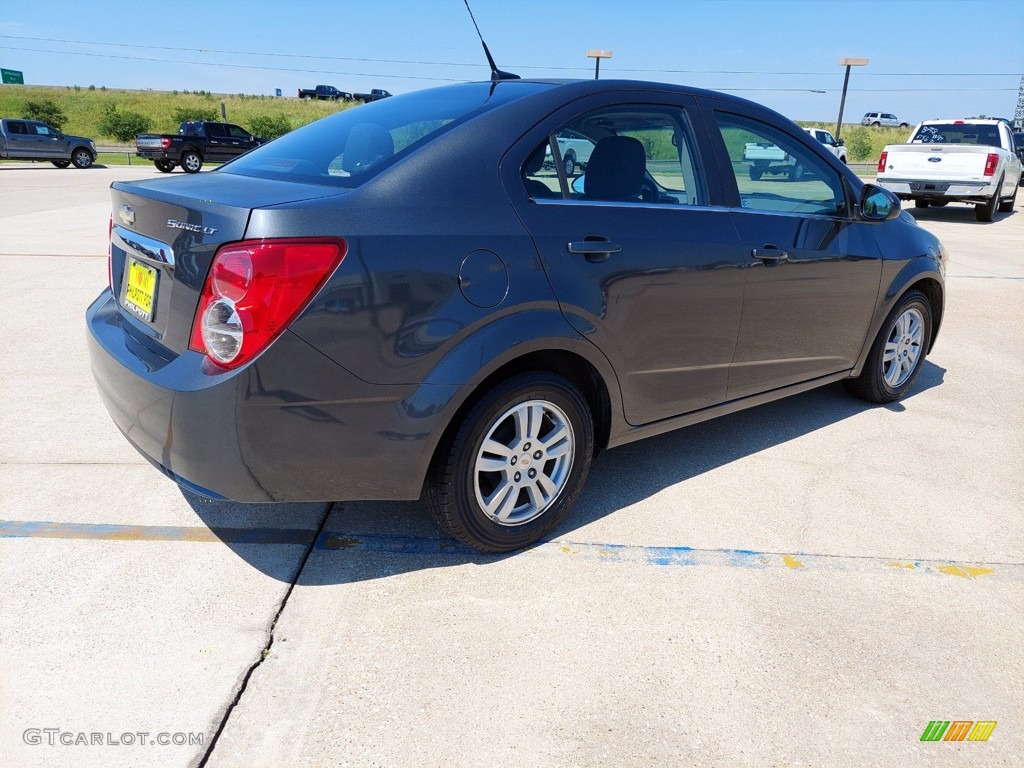 2012 Sonic LT Sedan - Cyber Gray Metallic / Jet Black/Dark Titanium photo #7