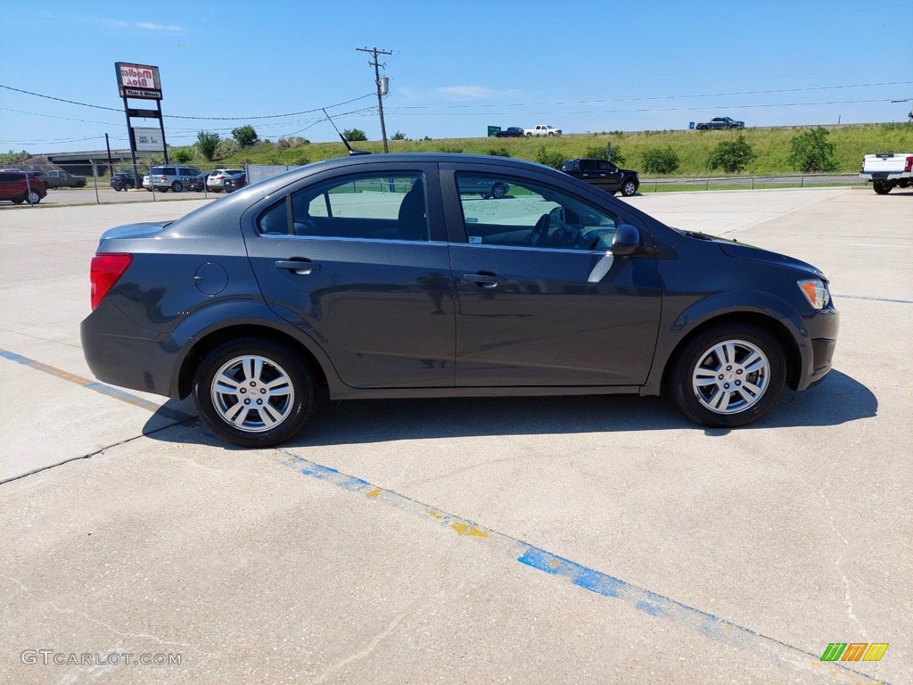 2012 Sonic LT Sedan - Cyber Gray Metallic / Jet Black/Dark Titanium photo #8