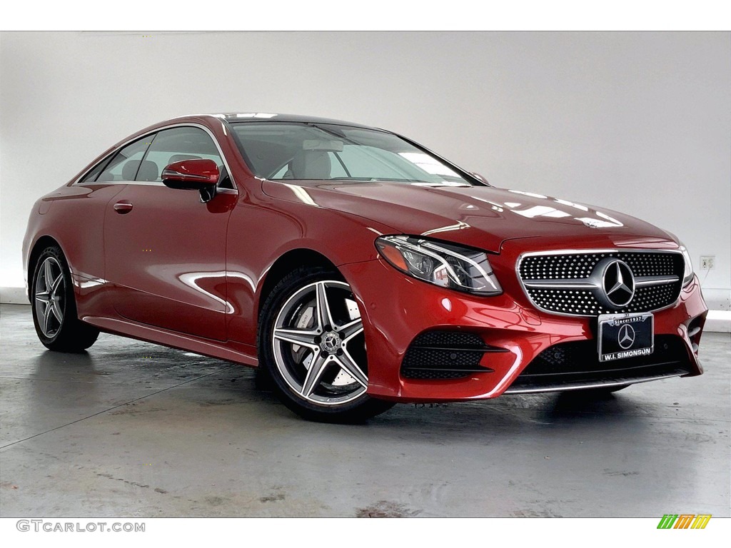 2018 E 400 Coupe - designo Cardinal Red Metallic / Macchiato Beige/Espresso Brown photo #34