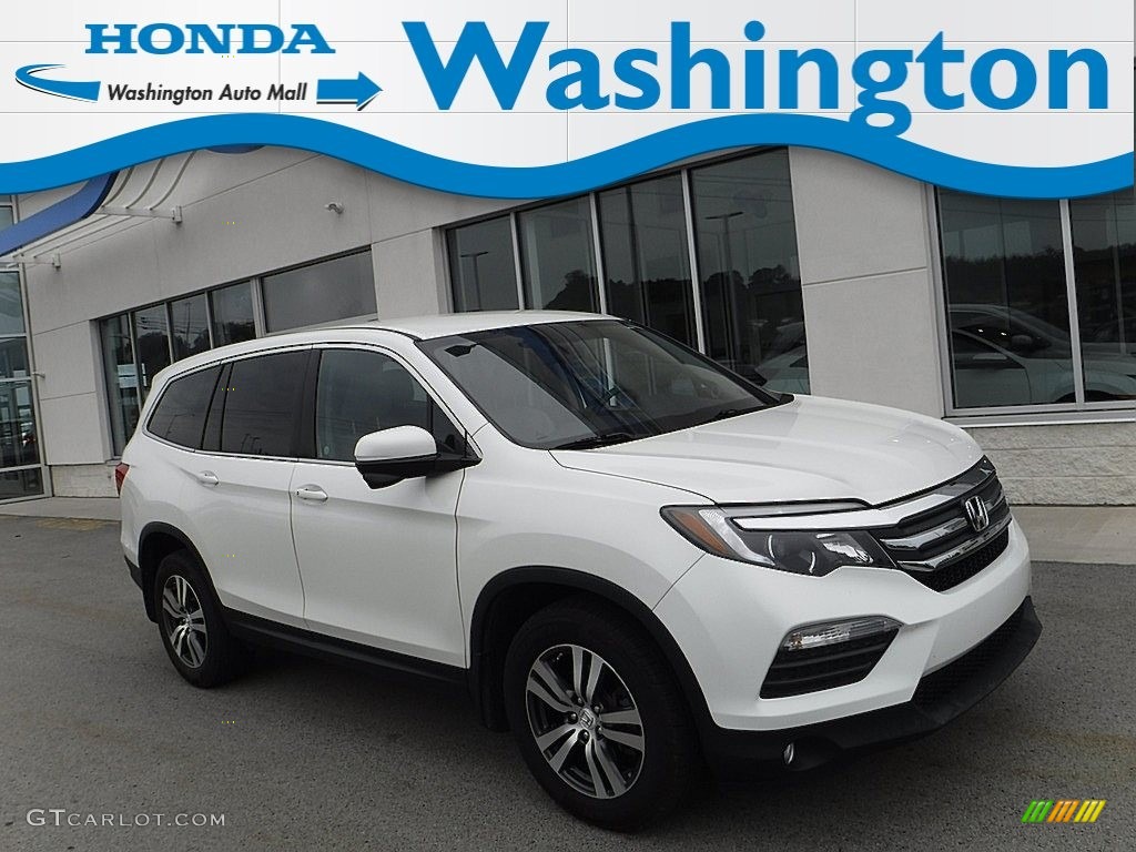 White Diamond Pearl Honda Pilot