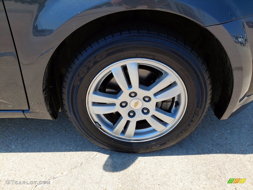 2012 Sonic LT Sedan - Cyber Gray Metallic / Jet Black/Dark Titanium photo #29