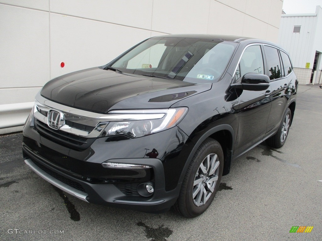 Crystal Black Pearl 2021 Honda Pilot EX-L AWD Exterior Photo #142267726