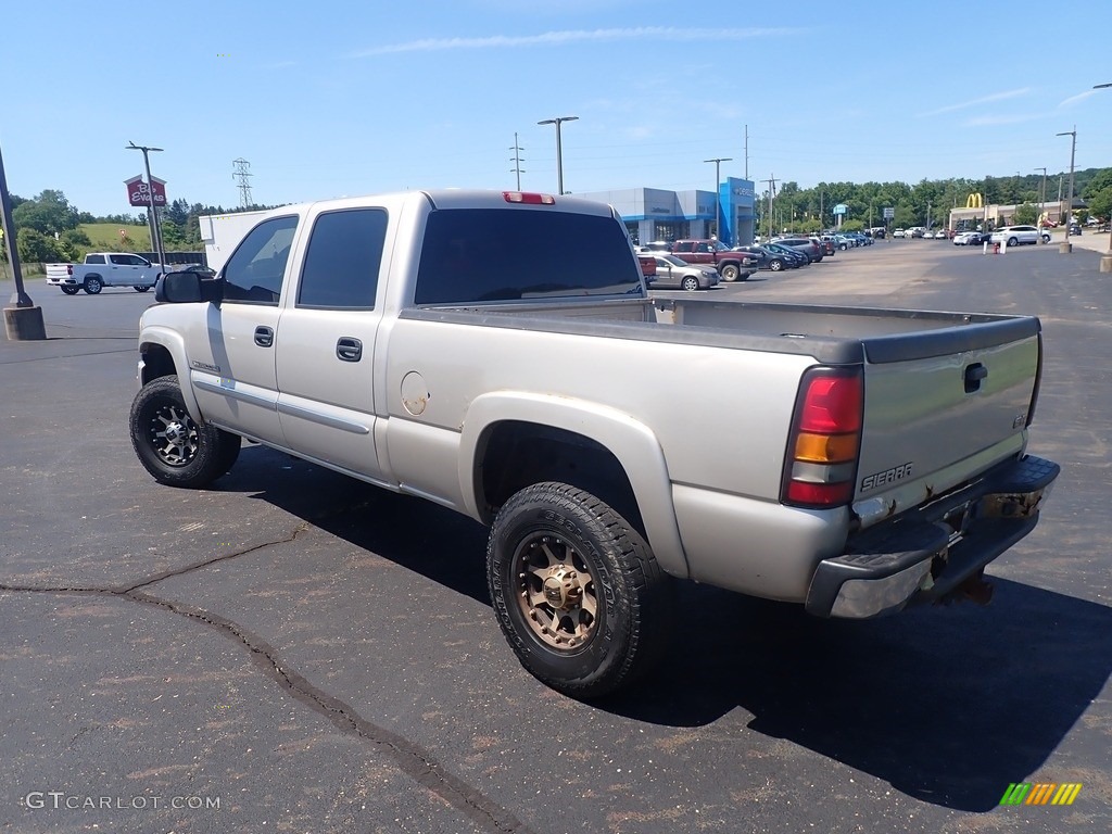 2005 Sierra 2500HD SLE Crew Cab 4x4 - Silver Birch Metallic / Dark Pewter photo #8