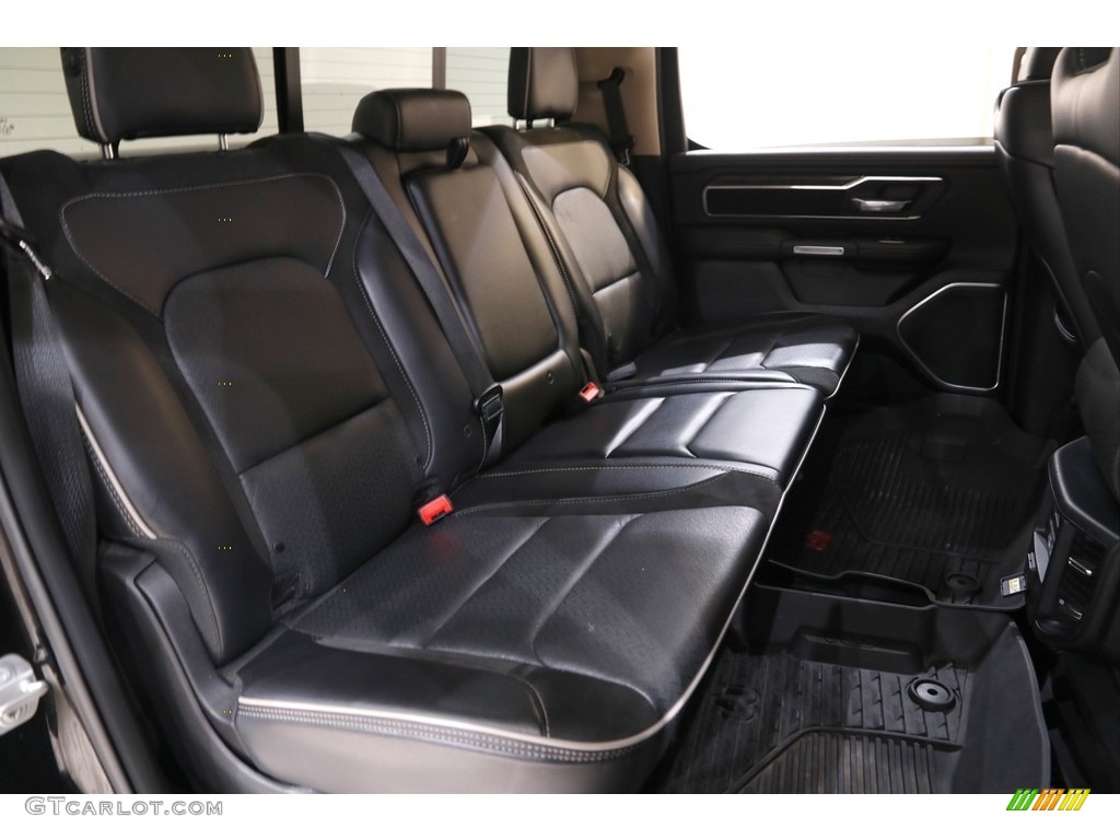 Black Interior 2019 Ram 1500 Laramie Crew Cab 4x4 Photo #142268254