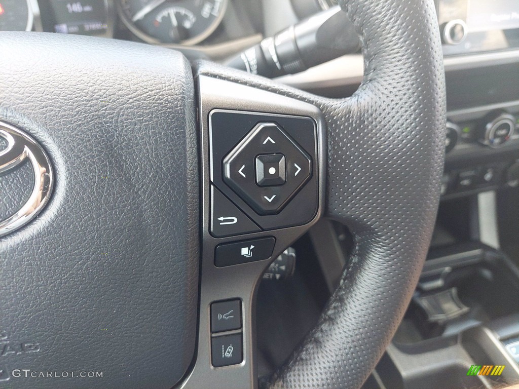 2020 Toyota Tacoma TRD Off Road Double Cab 4x4 TRD Cement/Black Steering Wheel Photo #142269943