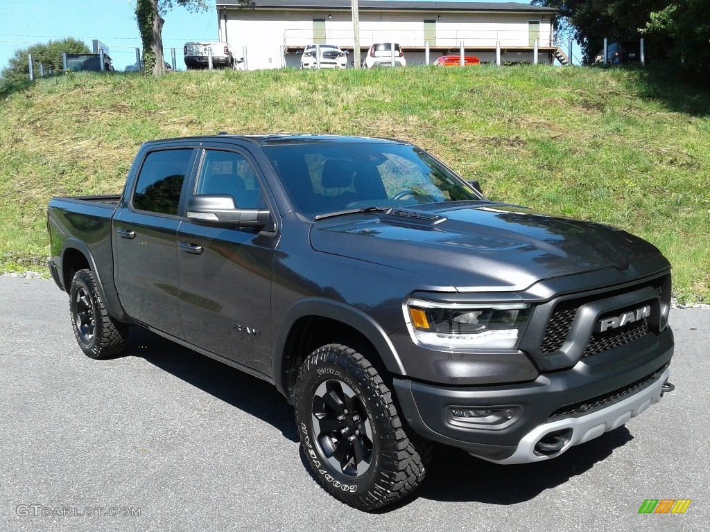 Granite Crystal Metallic 2021 Ram 1500 Rebel Crew Cab 4x4 Exterior Photo #142269958