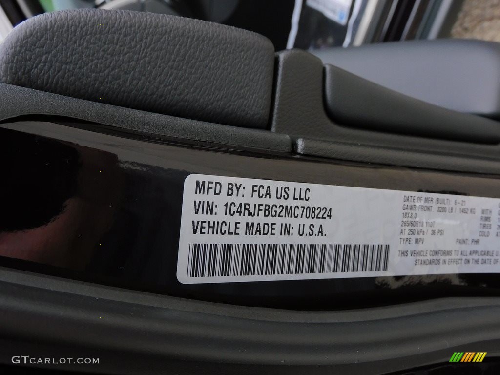 2021 Grand Cherokee Limited 4x4 - Sangria Metallic / Black photo #20