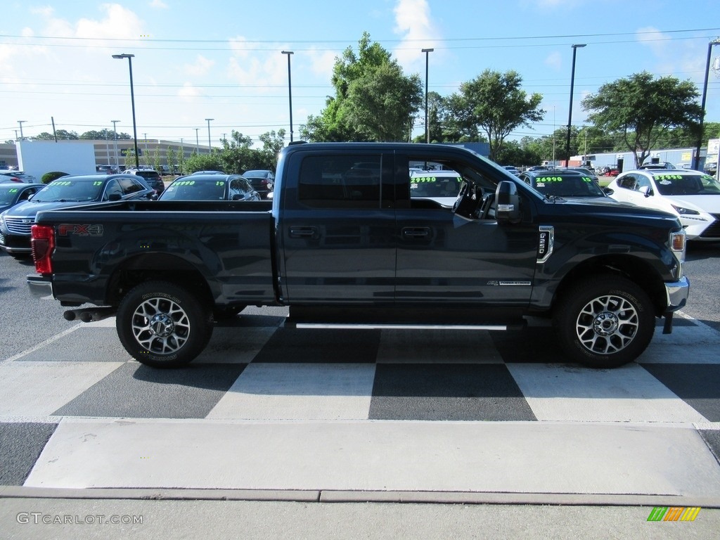 2020 F250 Super Duty Lariat Crew Cab 4x4 - Velocity Blue / Black photo #3