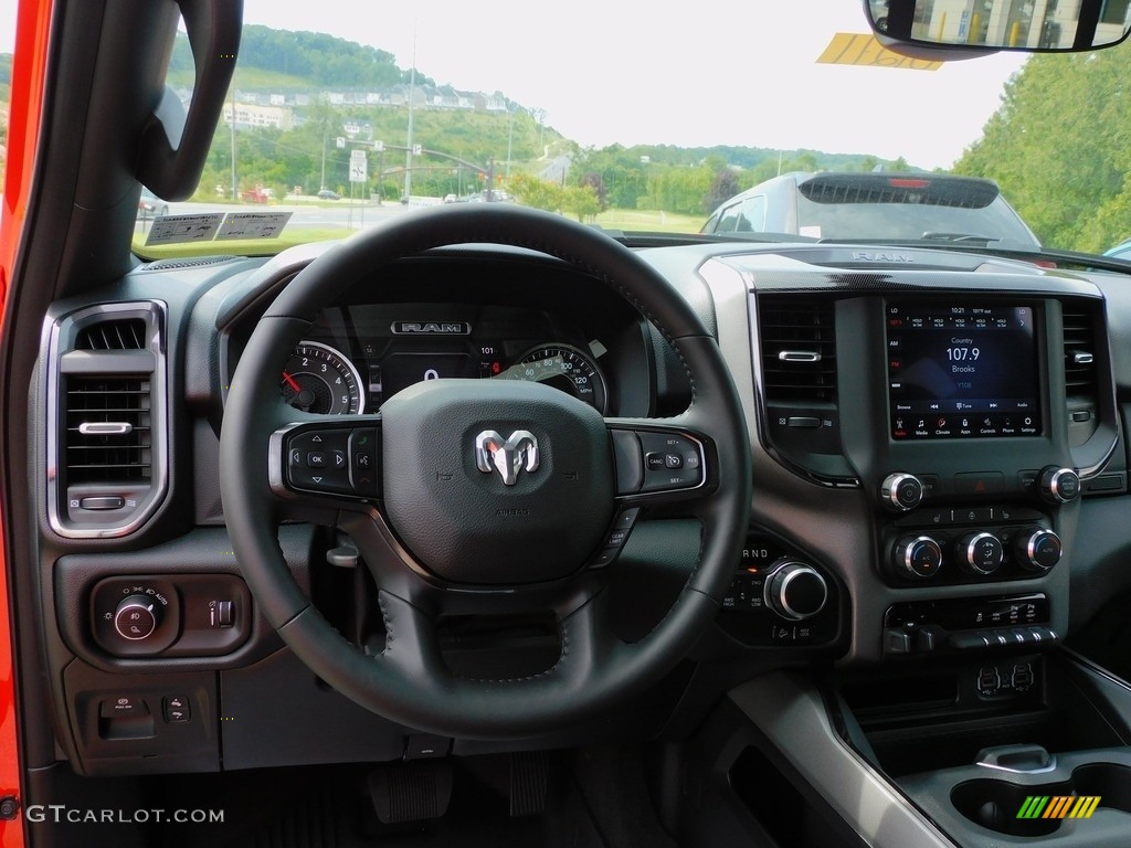 2021 Ram 1500 Big Horn Quad Cab 4x4 Black Dashboard Photo #142271119