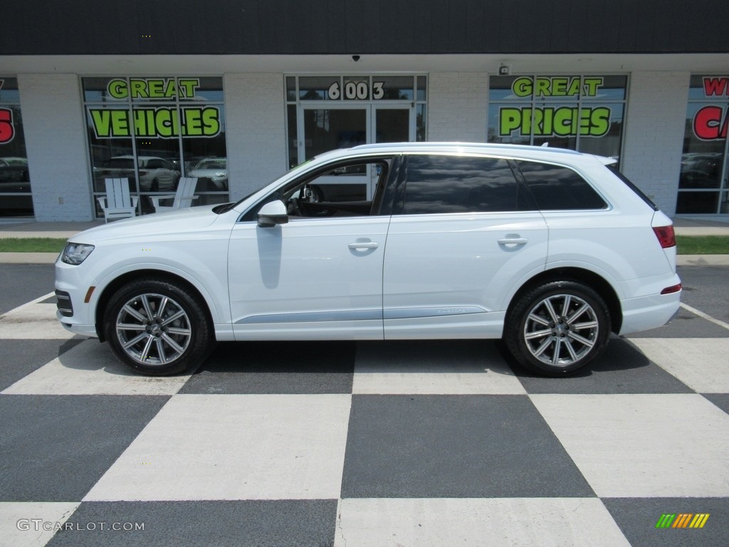 2018 Q7 3.0 TFSI Premium Plus quattro - Carrara White / Pistachio Beige photo #1