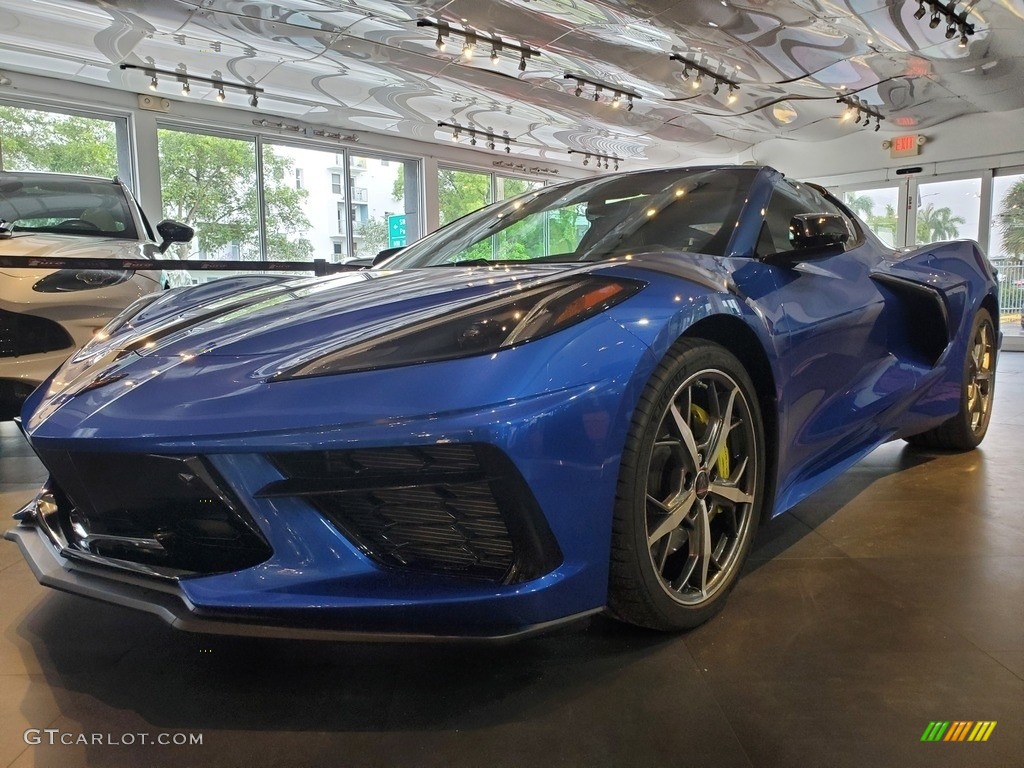 Elkhart Lake Blue Metallic 2021 Chevrolet Corvette Stingray Coupe Exterior Photo #142273924