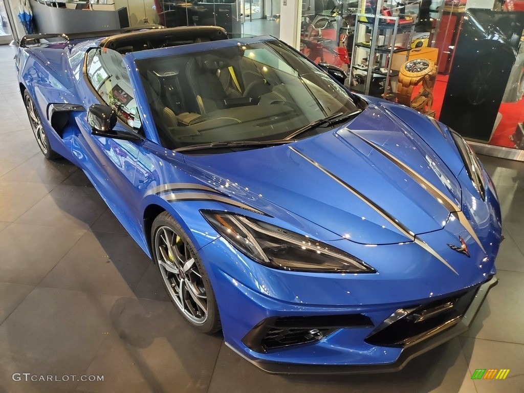 Elkhart Lake Blue Metallic 2021 Chevrolet Corvette Stingray Coupe Exterior Photo #142274005