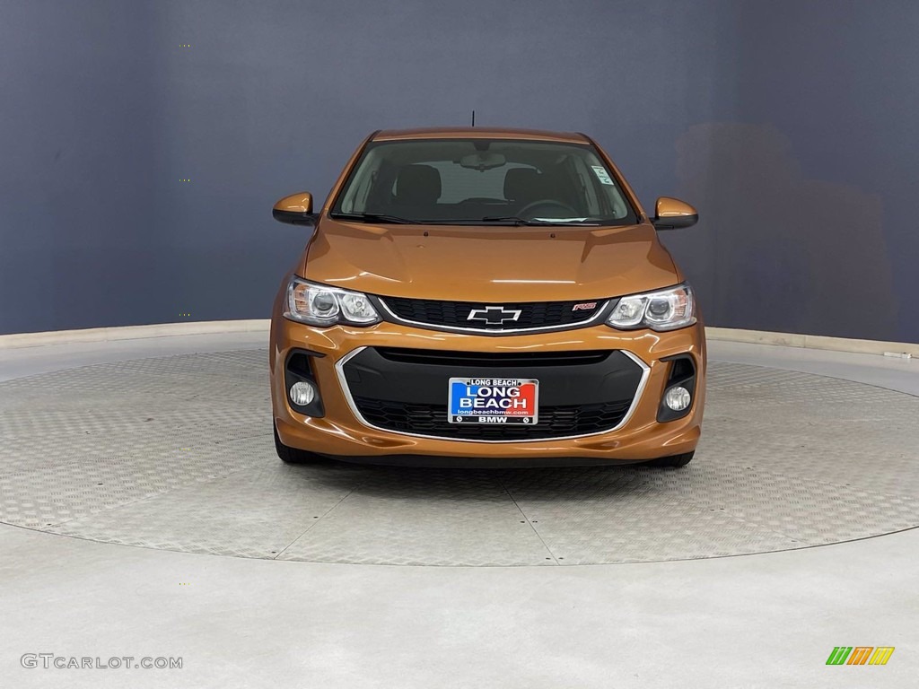 2018 Sonic LT Hatchback - Orange Burst Metallic / Jet Black photo #2