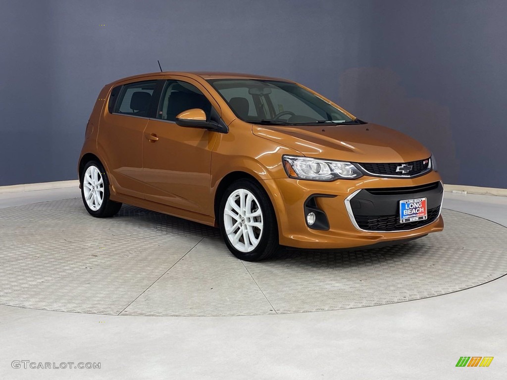 Orange Burst Metallic 2018 Chevrolet Sonic LT Hatchback Exterior Photo #142275472