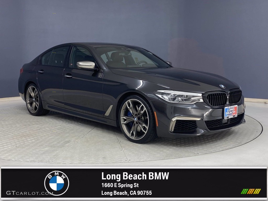 2018 5 Series M550i xDrive Sedan - Dark Graphite Metallic / Mocha photo #1