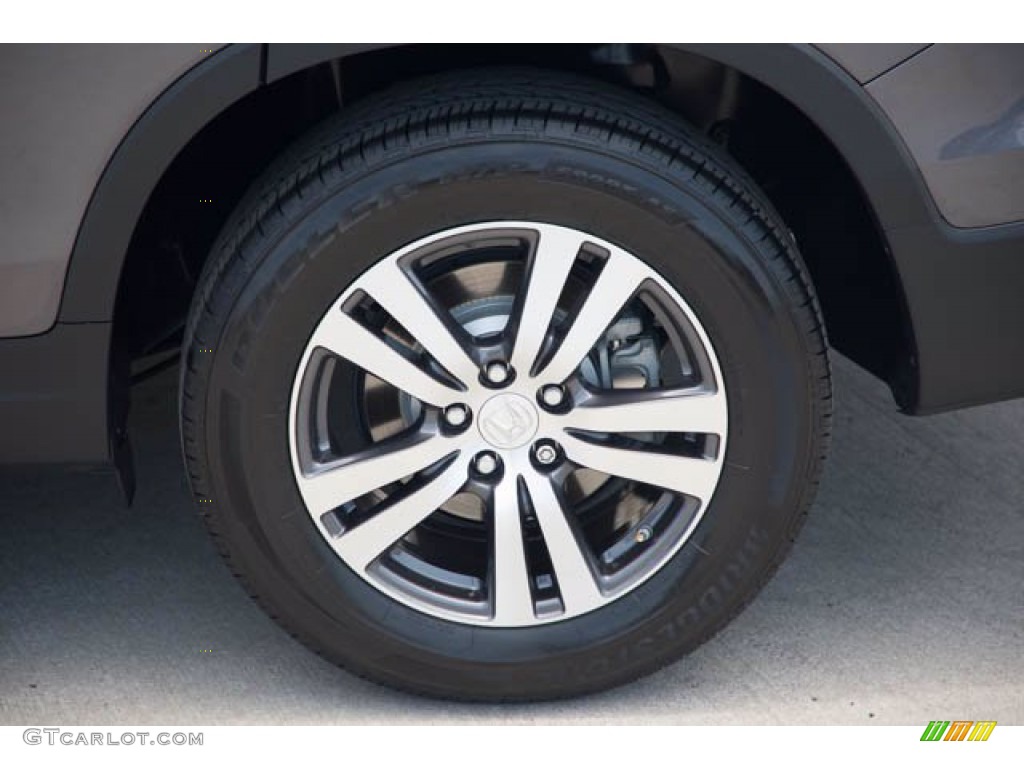 2018 Pilot EX-L - Modern Steel Metallic / Black photo #38