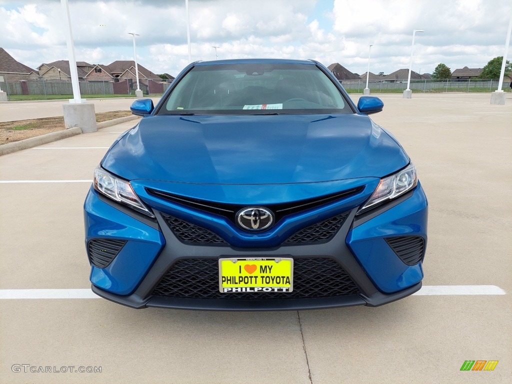2018 Camry SE - Blue Streak Metallic / Black photo #2