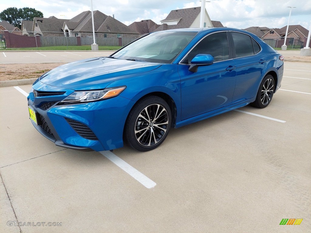 2018 Camry SE - Blue Streak Metallic / Black photo #3