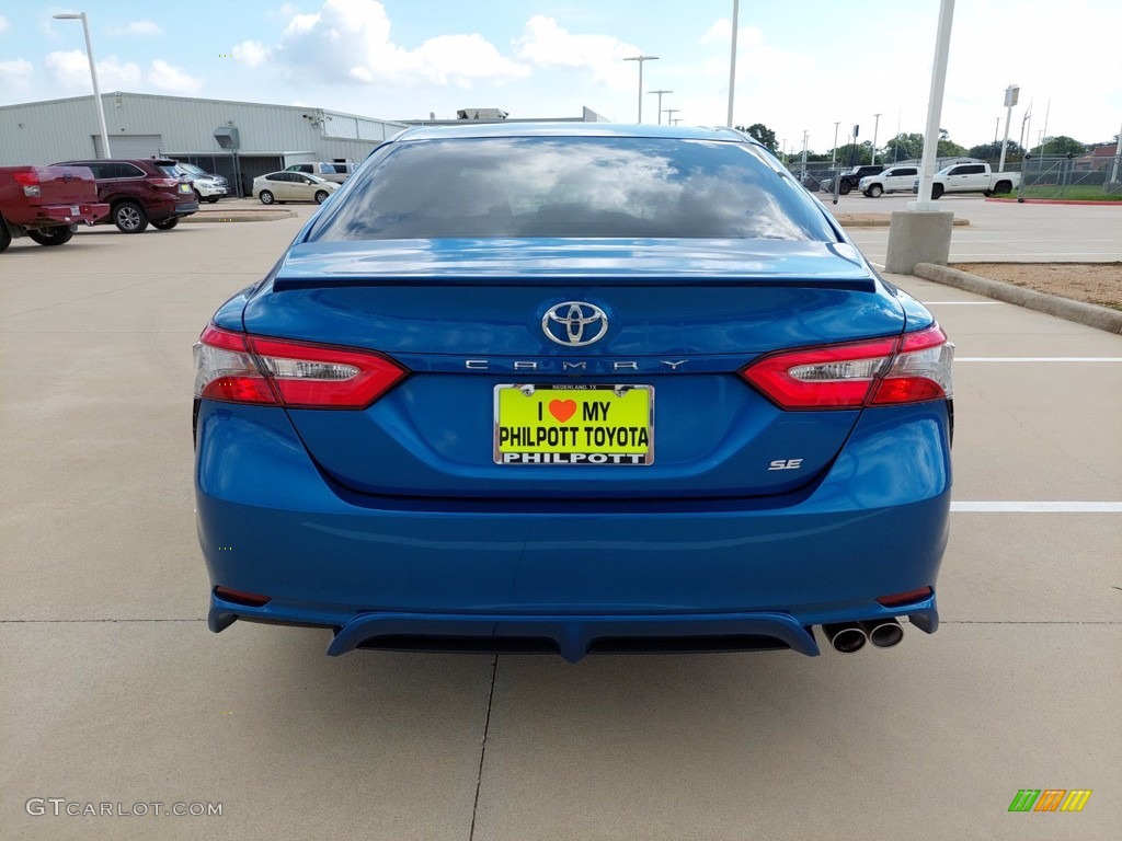 2018 Camry SE - Blue Streak Metallic / Black photo #6