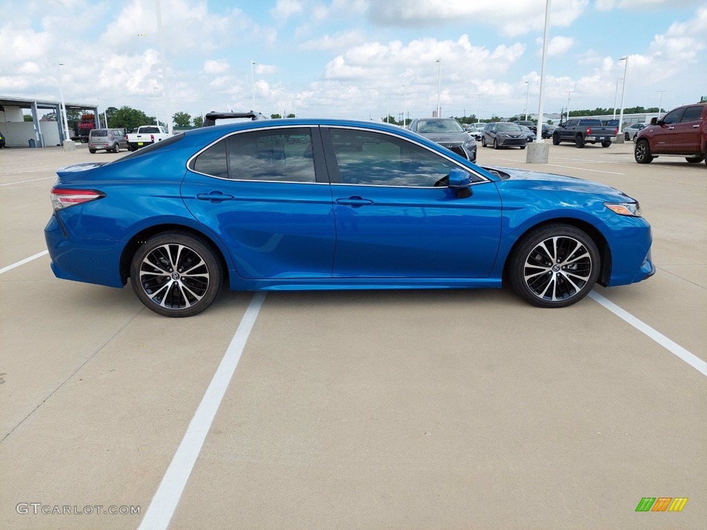 2018 Camry SE - Blue Streak Metallic / Black photo #8