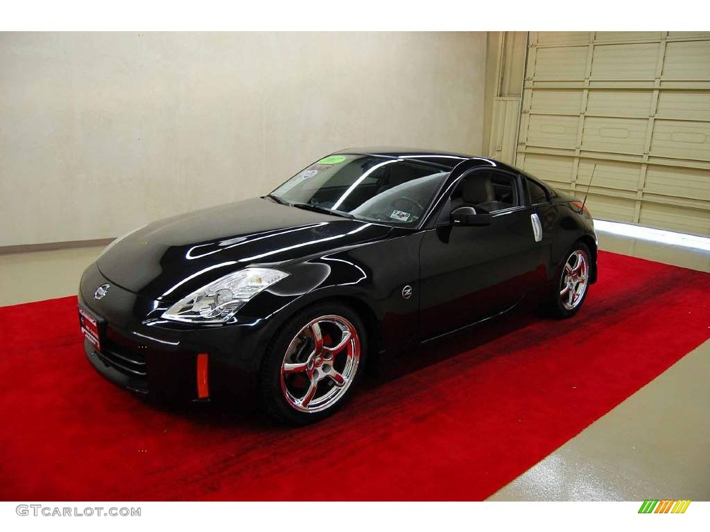 2007 350Z Coupe - Magnetic Black Pearl / Frost photo #3